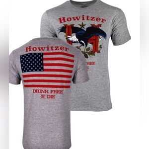 Howitzer Style Men's XL T-Shirt Drink Free Military Grunt